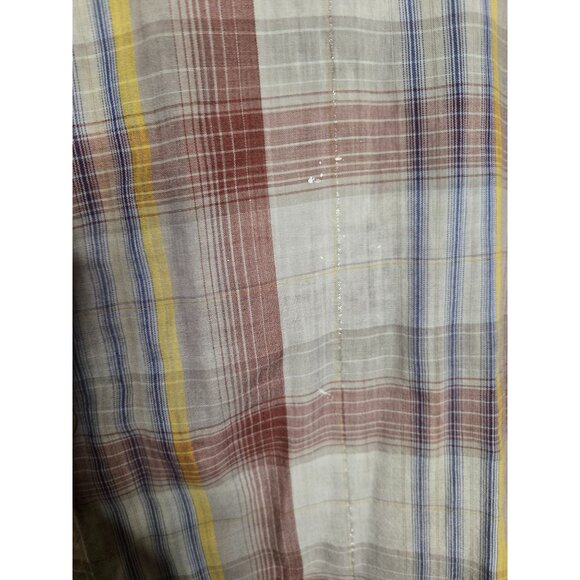 Rustler By Wrangler Vintage Pearl Snap SS Top With Silver Thread - Picture 6 of 8